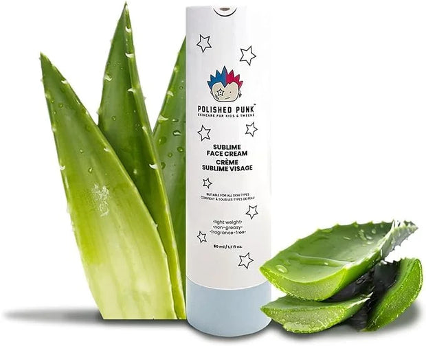 All-Natural Sublime Face Cream for Kids & Tweens, Fragrance-Free, Lightweight, Non-Greasy Face Moisturizer, 50 ml/1.7 fl o...