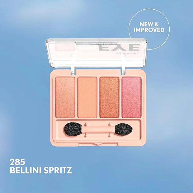 COVERGIRL Eye Enhancer, Bellini Spritz, Eyeshadow Quad, Easy to Wear, Clean & Vegan, Talc-Free, Matte & Shimmer Finishes, ...