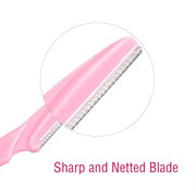 Boao 24 Pcs Eyebrow Razor Face Dermaplane Razor for Women and Men Fuzz Face Shaver Colorful Facial Shaper Trimmer with Pre...