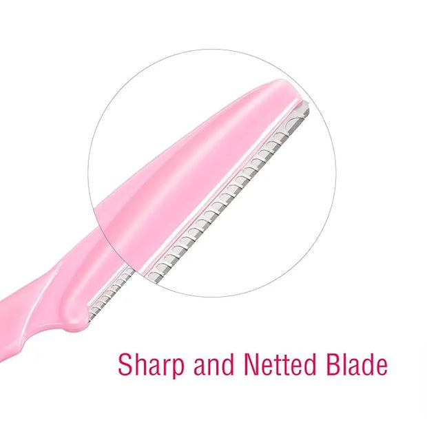 Boao 24 Pcs Eyebrow Razor Face Dermaplane Razor for Women and Men Fuzz Face Shaver Colorful Facial Shaper Trimmer with Pre...