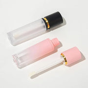 5 Pcs Gradient Pink Lip Gloss Tubes 8ml Empty Refillable Plastic Lip Gloss Containers with Wand Applicators for DIY Lip Gl...