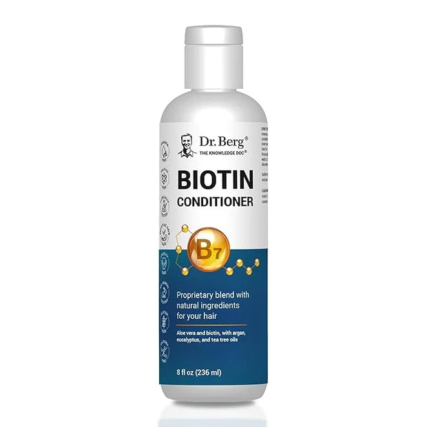 Dr. Berg Biotin Conditioner for Men & Women (Improved High-Performance Formula) - Independently Tested & Certified Paraben...