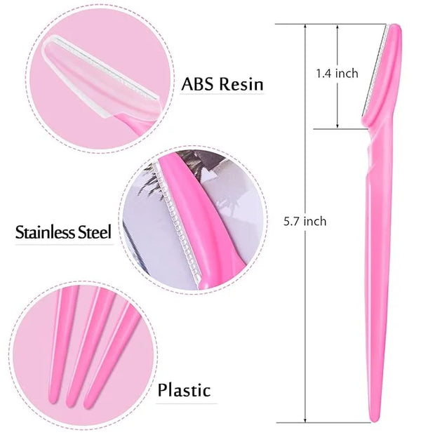12 Pcs Eyebrow Razors, Face Razors Multipurpose, Exfoliating Dermaplaning Tools, Eyebrow Trimmers Shaver with Safety Cover...