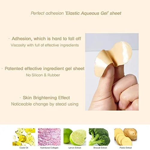 The Orchid Skin Eye Patch Skin Care Eye Masks for Dark Circles Korean Beauty 1oz Orchid Smoky Under Clear Eye Patch Pack o...