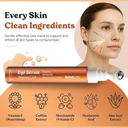 BellaBLISS Vitamin C & Vitamin E Eye Serum – Hydrating Under Eye Roller for Puffiness, Wrinkles & Dark Circles – Lightweig...