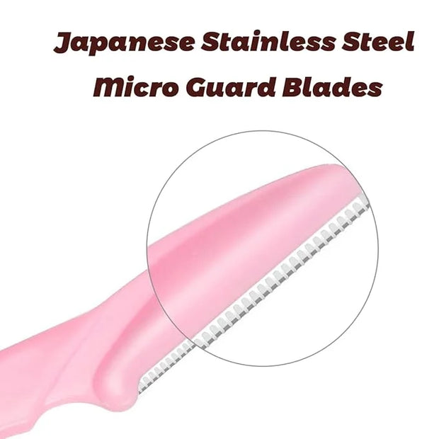 18 Pcs Eyebrow Razors Shaper, Safety Facial Hair Remover Face Shaver Trimmer, Exfoliating Dermaplaning Tool for Women and ...