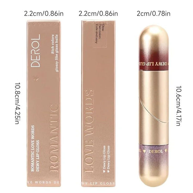 Dual Ended Liquid Lipstick with Shinny Glitter Lip Glitter