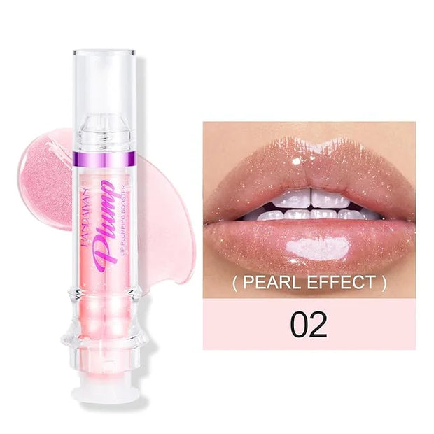 Erinde Lip Plumper Gloss, Natural Spicy Lip Plumping Booster Oil, Ultra-Hydrating & Nourishing Plump Lip Plumper, Glossy F...