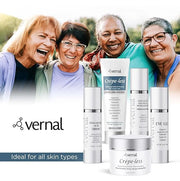 Vernal Anti Wrinkle Eye Cream - Vitamin C and Hyaluronic Acid Infused Collagen Eye Cream, Dark Circle Depuffing Eye Bag Cr...