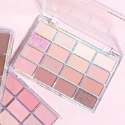 16Colors Light Purple Pink Brown Nude Basics Matte Eyeshadow Palette,Eye Shadow Travel Makeup Palette all in one Long Last...