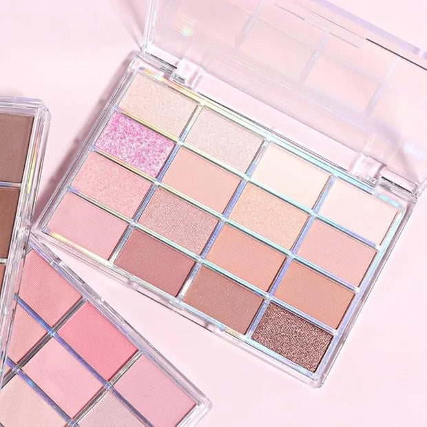 16Colors Light Purple Pink Brown Nude Basics Matte Eyeshadow Palette,Eye Shadow Travel Makeup Palette all in one Long Last...