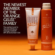 Vacation Orange Gelée SPF 30 Sunscreen Spray Oil & Air Freshener Bundle, Tanning Oil with SPF, Suntan Lotion Spray, Transp...