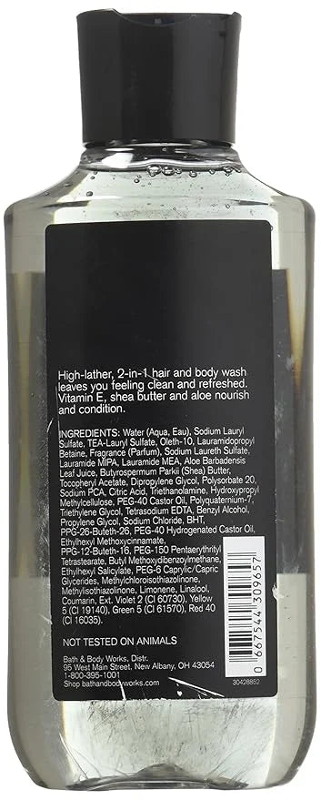 Bath & Body Works, Signature Collection 2-in-1 Hair + Body Wash, Noir For Men, 10 Ounce - Product Image