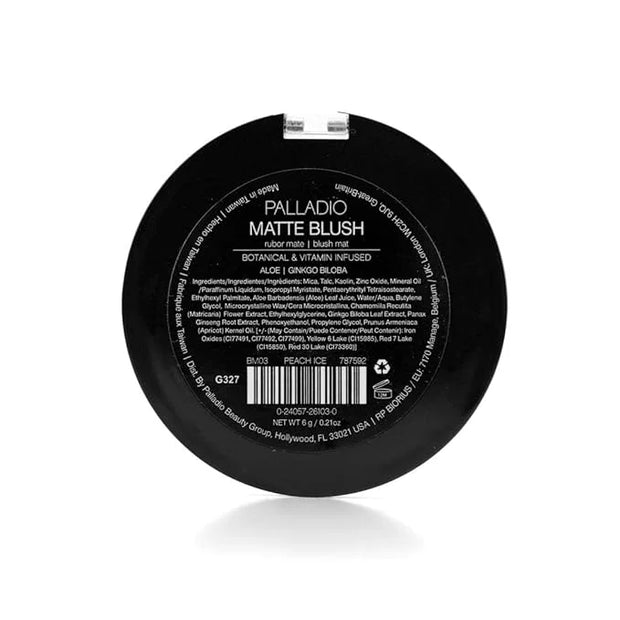 Palladio Matte Blush, Brushes onto Cheeks Smoothly, Soft Matte Look and Even Finish, Flawless Velvety Coverage, Effortless...