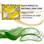 32 Pairs 24K Gold Under Eye Patches with 4 pieces of Lip Mask, Anti-Aging Eye Mask, Under Eye Mask Dark Circles and Puffin...