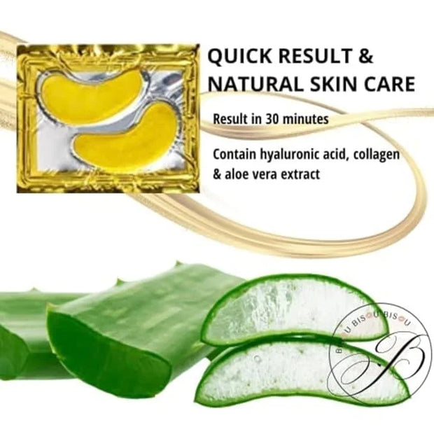 32 Pairs 24K Gold Under Eye Patches with 4 pieces of Lip Mask, Anti-Aging Eye Mask, Under Eye Mask Dark Circles and Puffin...
