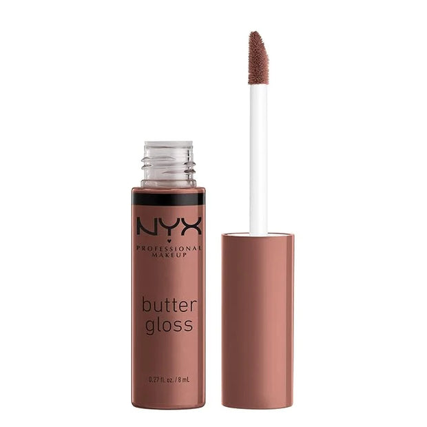 NYX PROFESSIONAL MAKEUP Butter Gloss Brown Sugar, Non-Sticky Lip Gloss - Butterscotch (Neutral Light Brown) - Product Image
