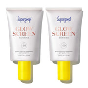 Supergoop! Glowscreen SPF 40, Sunrise (Champagne Glow) - 20 mL, 2 Pack - Glowy Primer + Broad Spectrum Tinted Sunscreen - ...