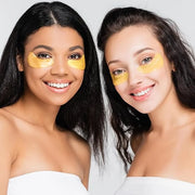 Under Eye Patches(24K Gold 15 Pairs), Gel Eye Mask for Reduce Dark Circles, Puffy Eyes,Undereye Bags, Wrinkles,-with Hyalu...