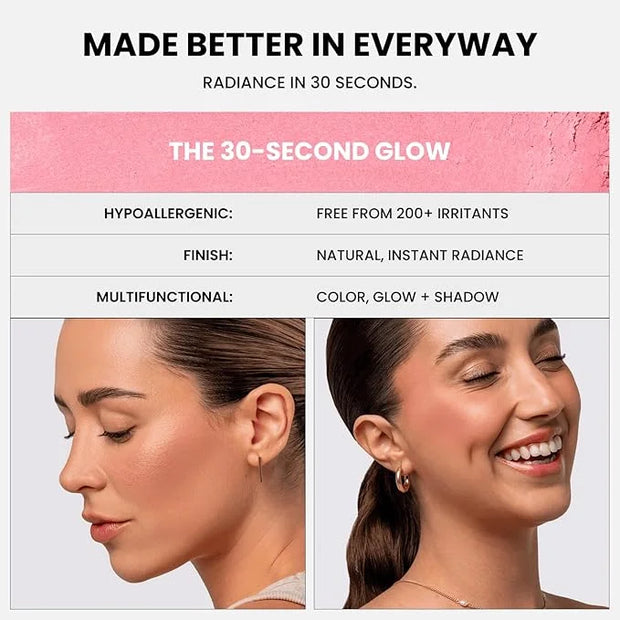Phase Zero Makeup Powder Blusher - "Loveless" - 4g / 0.141 oz - Full Coverage, Natural Blush - Soft, Buildable Pink, Coral...