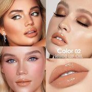 Hydrating Lip Glow Oil, Plumping Lip Oil, Tinted Lip Plumper Gloss,Younger-Looking Lips | Nourishing Long Lasting Non-Stic...