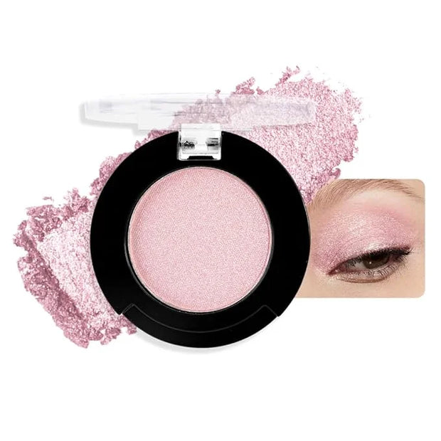 Monochrome Glitter Eyeshadow Makeup Palette, Highly Pigmented Nude Pink Eyeshadow Palette, Shimmer Pressed Powder Eye shad...