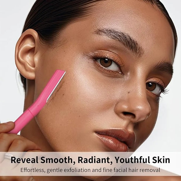 Face Razors for Women, Dermaplane Razor for Women Face, Eyebrow Razor, Facial Razors, Dermaplaning Tool, Gentle Skin Exfol...