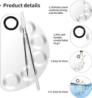 Makeup Mixing Foundation Palette Tools - Stainless Steel
