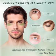 Under Eye Patches for Puffy Eyes and Dark Circles – 60 PCS Aloe Vera Under Eye Mask with Pure Natural Extracts to Combat P...