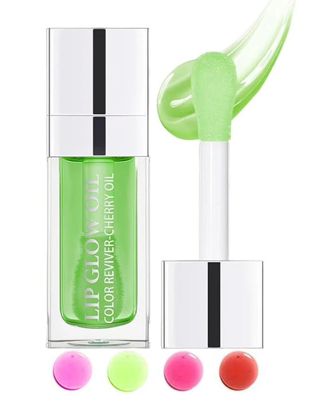 Tinted Moisturizing Lip Glow Oil,Hydrating Plumping Lip Gloss Lip Care Clear Toot Lip Oil for Dry Lip,Glow Reviver Lip Oil...
