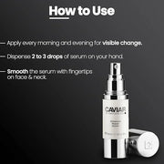 Caviar Hydrating Extract Face Serum - Advanced Repair Serum for Anti-Aging, Facial Lifting & Firming Effect, Removes Wrink...