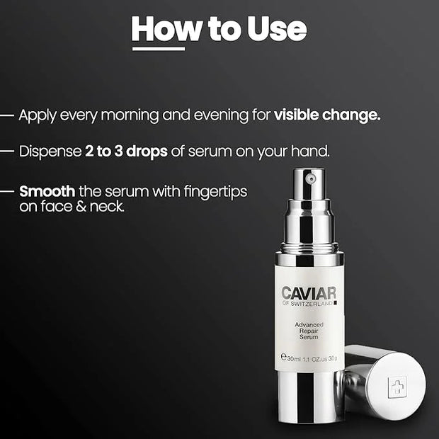 Caviar Hydrating Extract Face Serum - Advanced Repair Serum for Anti-Aging, Facial Lifting & Firming Effect, Removes Wrink...
