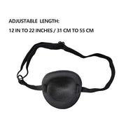 MYUBWTF Black Single Eye Mask, Pirate Skull Crossbone eye patch，Adjustable 3D Eye Patch for Adult and Kid (No Pattern) - P...