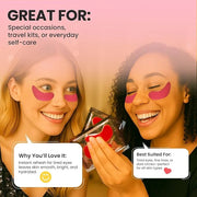 Under Eye Patches for Puffy Eyes & Dark Circles - Deep Hydration, Smooth Fine Lines, Anti-Wrinkles Patches, Enriched with ...