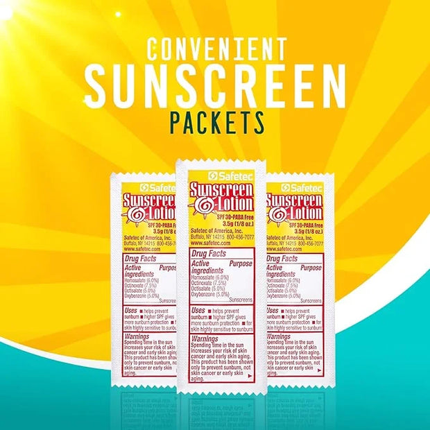 Sunscreen Lotion, SPF30 Protection and PABA Free, Individual Packets of Sunscreens (Pack of 1000) – Travel Size Sun Screen...
