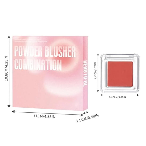 Blush for Cheeks Professional Makeup Palette, Comes with 4 Separate Powder Palette,Blendable and Fade-Resistant for Eyes,L...