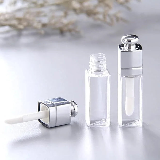 6 Pcs 3ml Empty Lip Gloss Tubes Containers Clear Refillable Lip Balm Bottles Transparent Mini Lipstick Containers for DIY ...