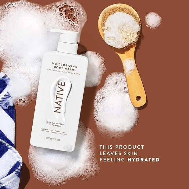 Native Moisturizing Body Wash Contains Naturally Derived Ingredients | for Women & Men, Sulfate, Paraben, & Dye Free Leavi...