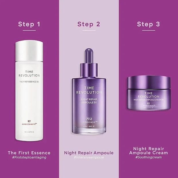 MISSHA Time Revolution The First Essence 5X (5th Gen) 5.07 Fl oz/ 150ml, Korean Face Essence, Facial Toner, Glass Skin, Hy...