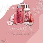 Freida & Joe Fragrance Bath & Body Collection Gift Box, Includes Shower Gel, Body Lotion, Body Scrub, Bath Bomb & Sponge (...