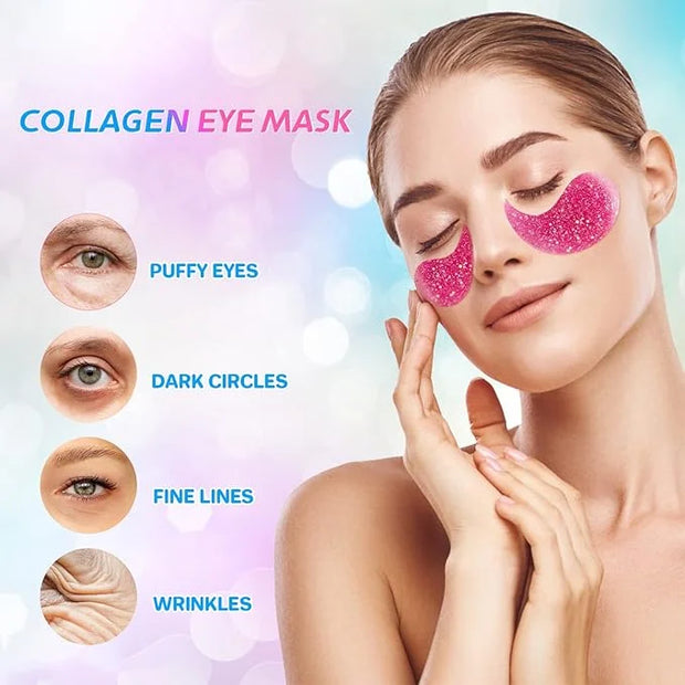 Vemofoper Under Eye Patches - 30 Pairs Collagen Under Eye Masks Anti-Aging Eye Mask for Face to Soothe Puffiness, Eye Bags...