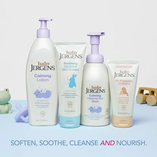 Jergens Baby Calming Head to Toe Foaming Wash, Baby Shampoo and Body Wash, Baby Shampoo Tear Free, Kids Foaming Body Wash,...