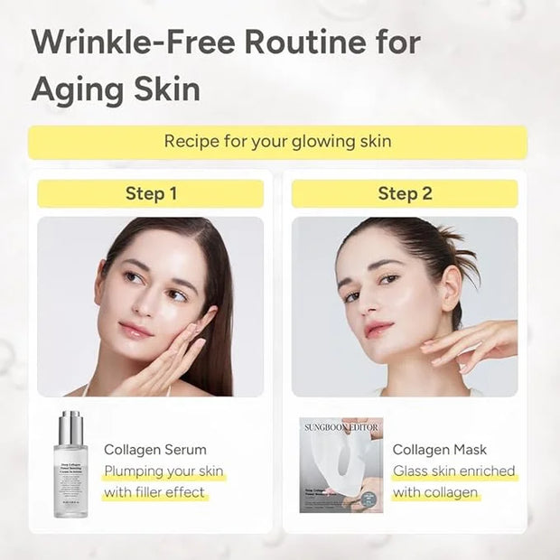 SUNGBOON EDITOR Deep Collagen Anti-wrinkle Cream In Serum | Collagen & Niacinamide Face Serum for Women | Hydrating for Se...