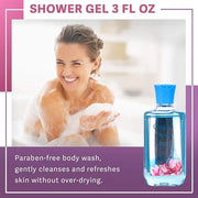 Bath & Body Care Travel Set - Home Spa Set with Body Lotion, Shower Gel and Fragrance Mist, Personal Body Care Travel Set ...