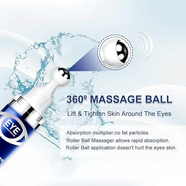 5% Caffeine Eye Serum Anti Aging, Eye Serum with Acid Niacinamide peptides for Puffy Eye Bags Fine Lines Dark Circles Wrin...