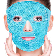 Bundle of CONBELLA Cold Face Eye Masks Ice Face Mask Hot Cold Compress and Ice Face Mask and Silicone Face Mask Cover Set ...