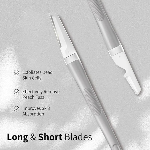 Face Razors for Women, Dermaplane Razor for Women Face, Eyebrow Razor, Facial Razors, Dermaplaning Tool, Reusable Metal Ha...