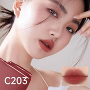 Hydrating Lip Serum Cream, Longlasting Moisturizing, Lightweight Lip Gloss, Semi-Matte Lipstick with Vitamin E, Crithmum M...