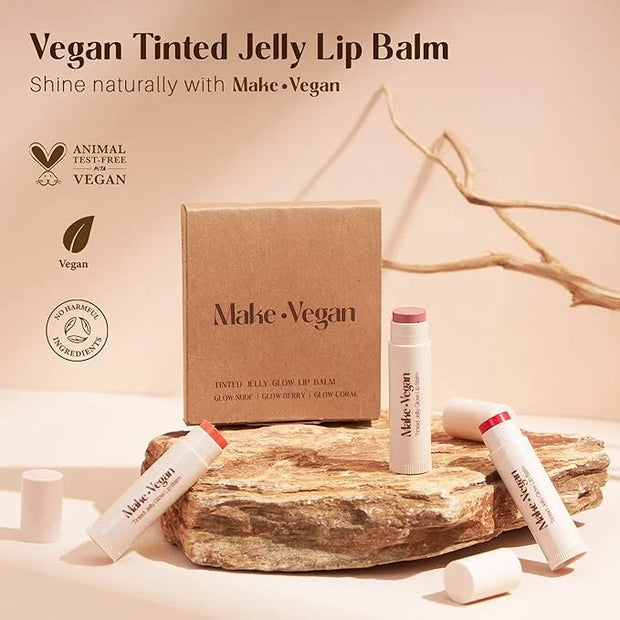 Vegan Tinted, Lip Moisturizer Gifts Sets Animals