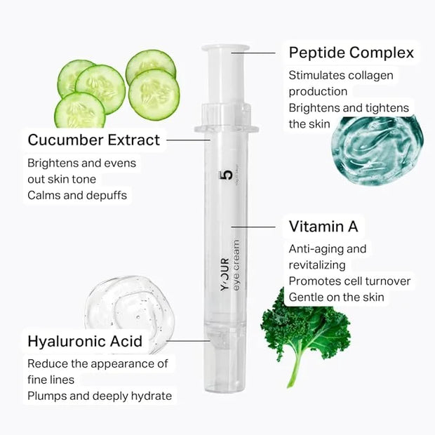 Y’OUR Retinol Brightening Eye Cream: Anti-Aging for Dark Circles & Puffiness; Removes Under Eye Bags; Ultimate Repair for ...